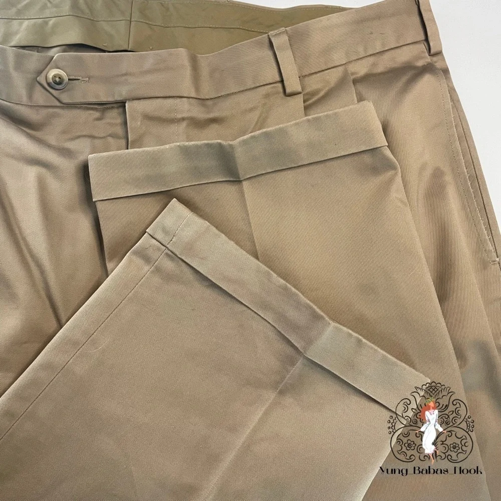 Jos. A. Bank 40X36 Travelers Collection Tan Khaki Dress Pants Cotton PRELOVED